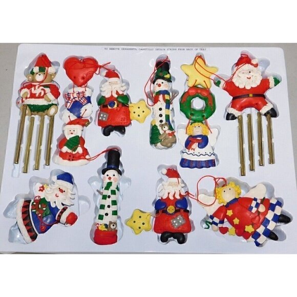 TRADITIONS Christmas Ornaments set of 10, made of dough plastic - Picture 2 of 6